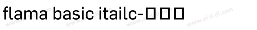 flama basic itailc字体转换